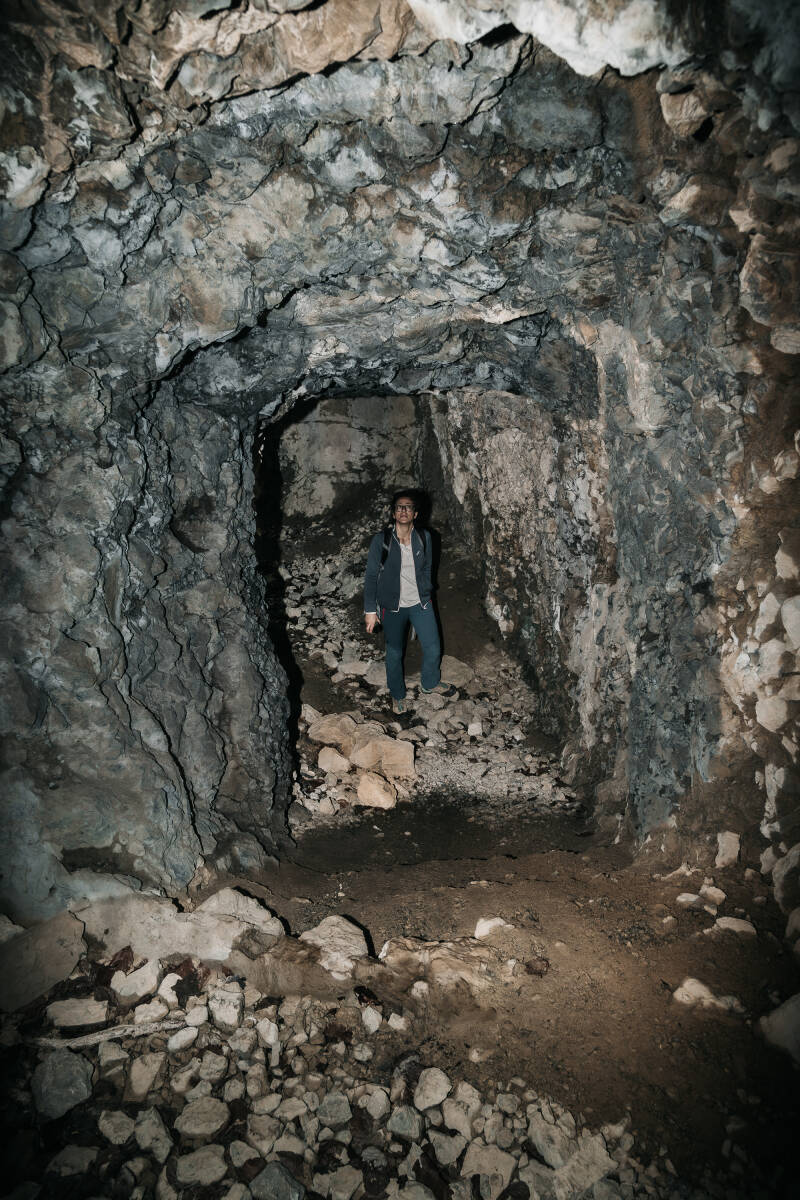 Cavità  vicino alla cima