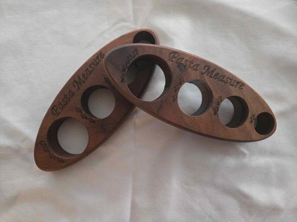 Handmade Dark Walnut Pasta Measure