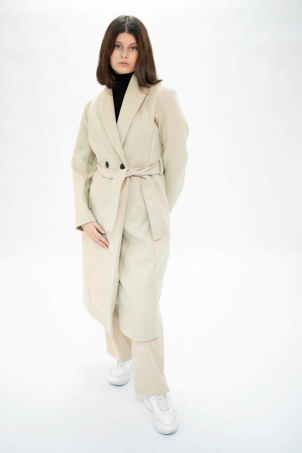 Josephine long coat I Crème