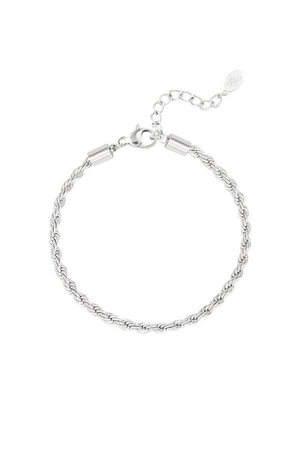 Armband Twisted Chain zilver