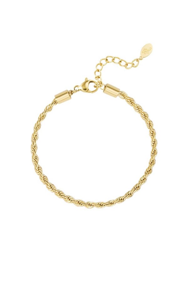 Armband Twisted chain goud