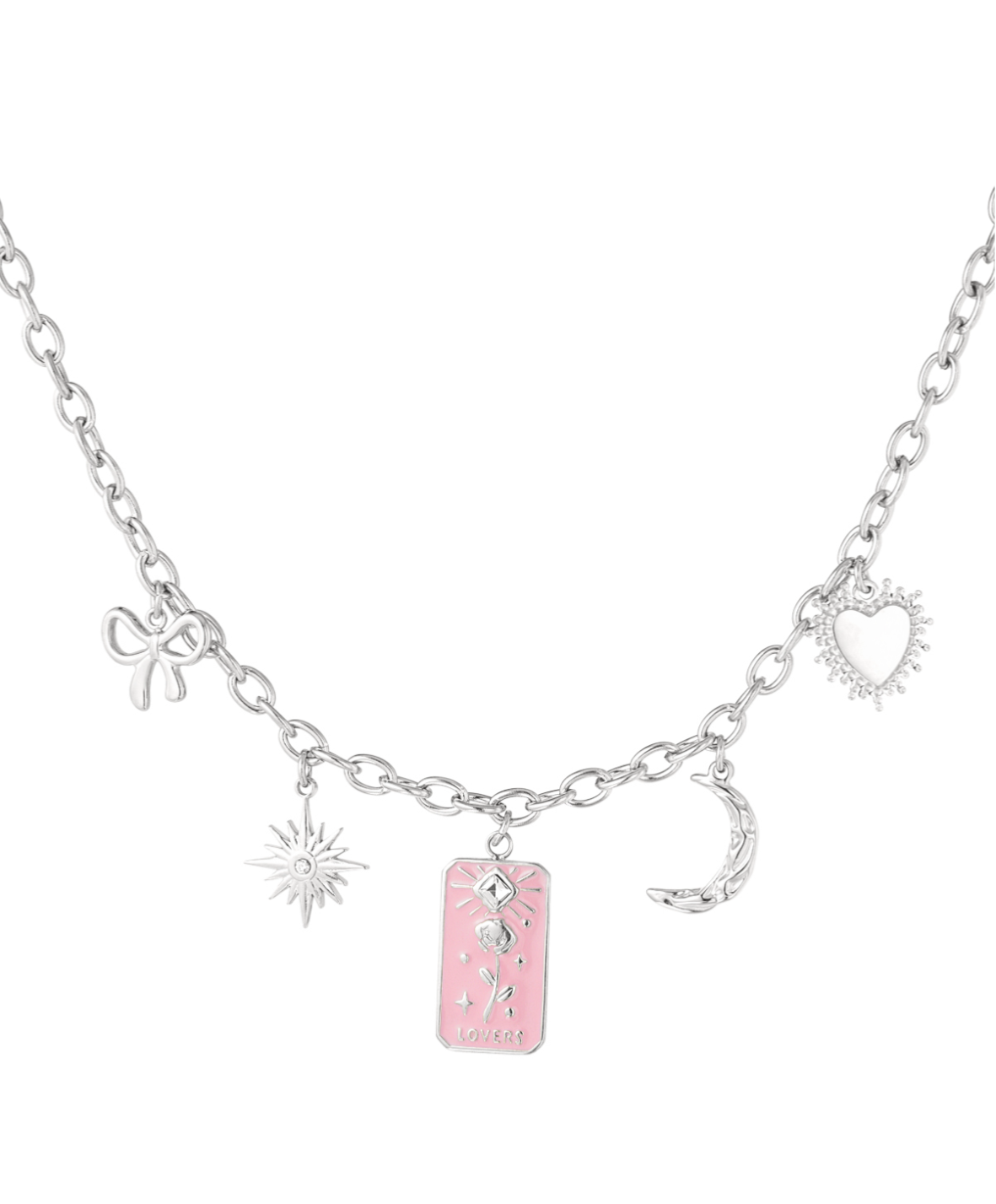 Ketting Rose Lovers zilver