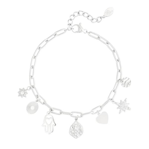 Armband Charms zilver