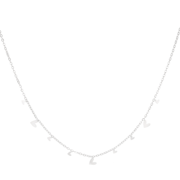 Ketting Love Hearts zilver