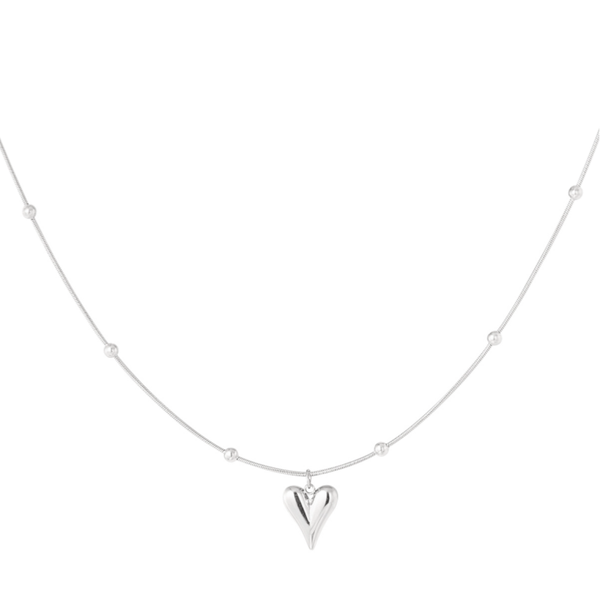 Ketting Big Heart zilver