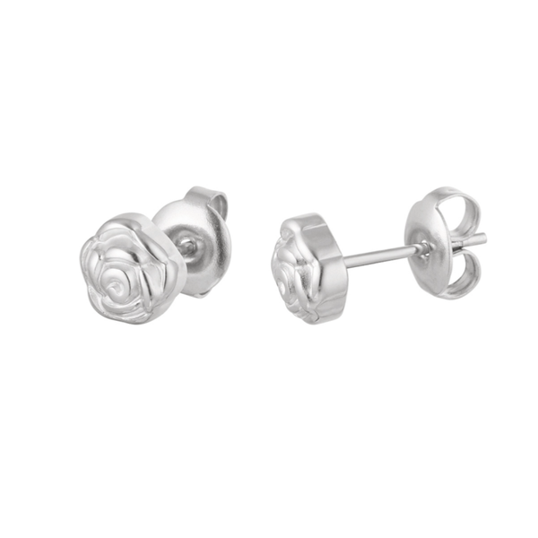 Oorbellen Rose zilver