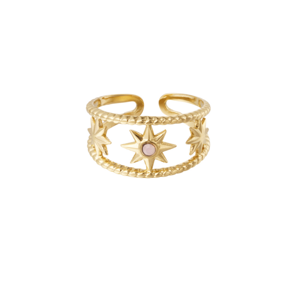 Ring Star Stone goud