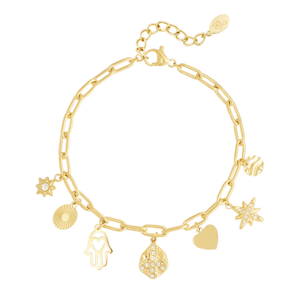 Armband Charms goud
