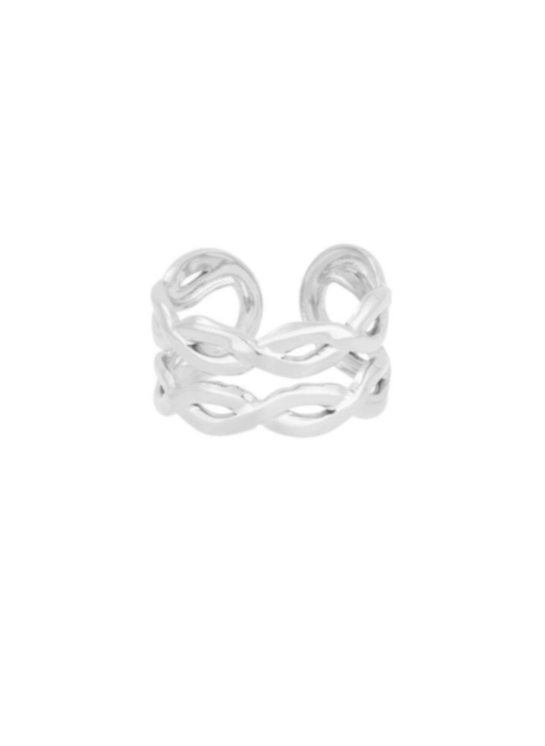 Ring Swirl zilver