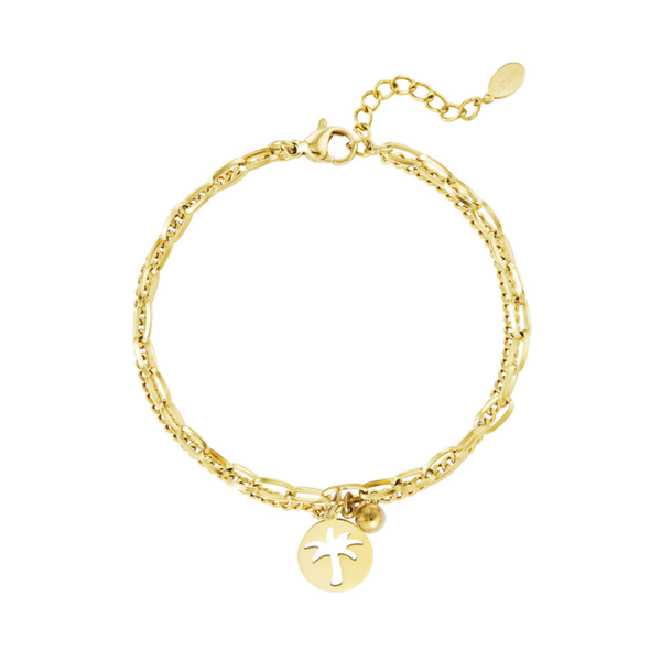 Armband Palmtree goud