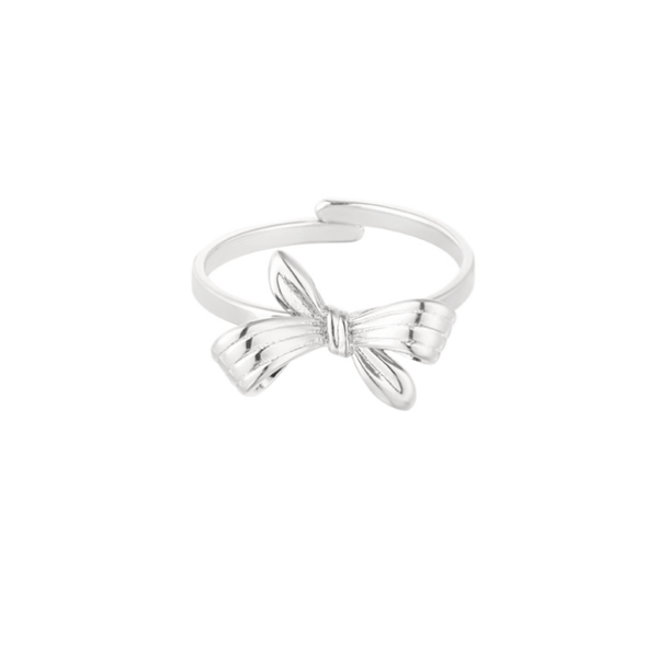 Ring Strikje zilver