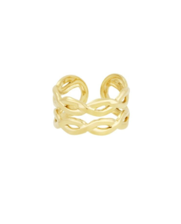 Ring Swirl goud