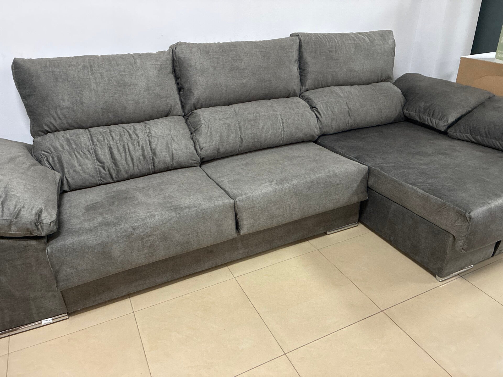 Chaiselonge gris