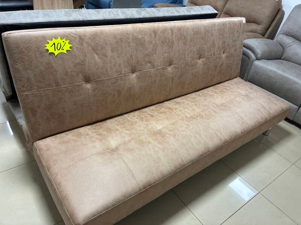 Sofá cama clic clac gris y marrón