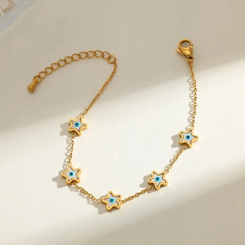 Pulsera ojo turco estrellado