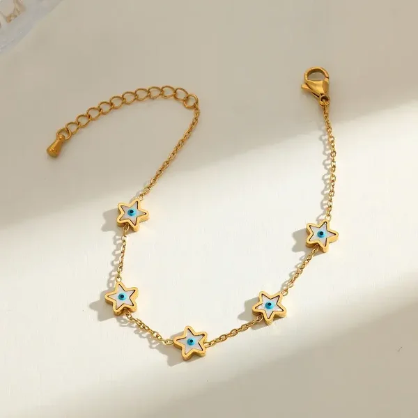 Pulsera ojo turco estrellado