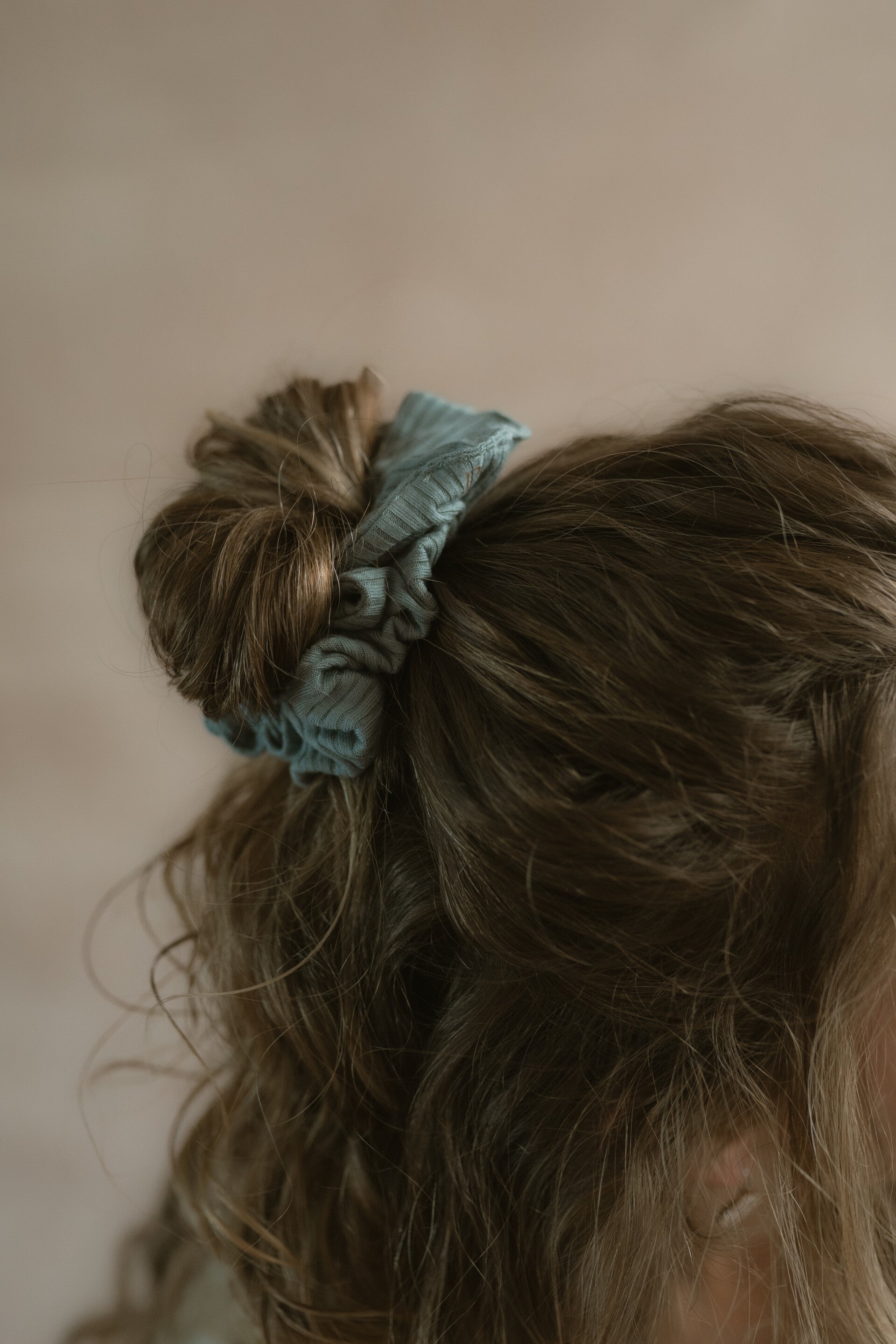Scrunchie dusty blue