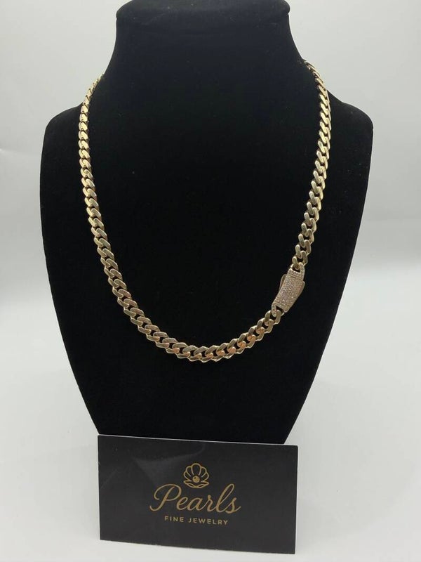 Crown Hollow Monaco Cz Lock  “20”