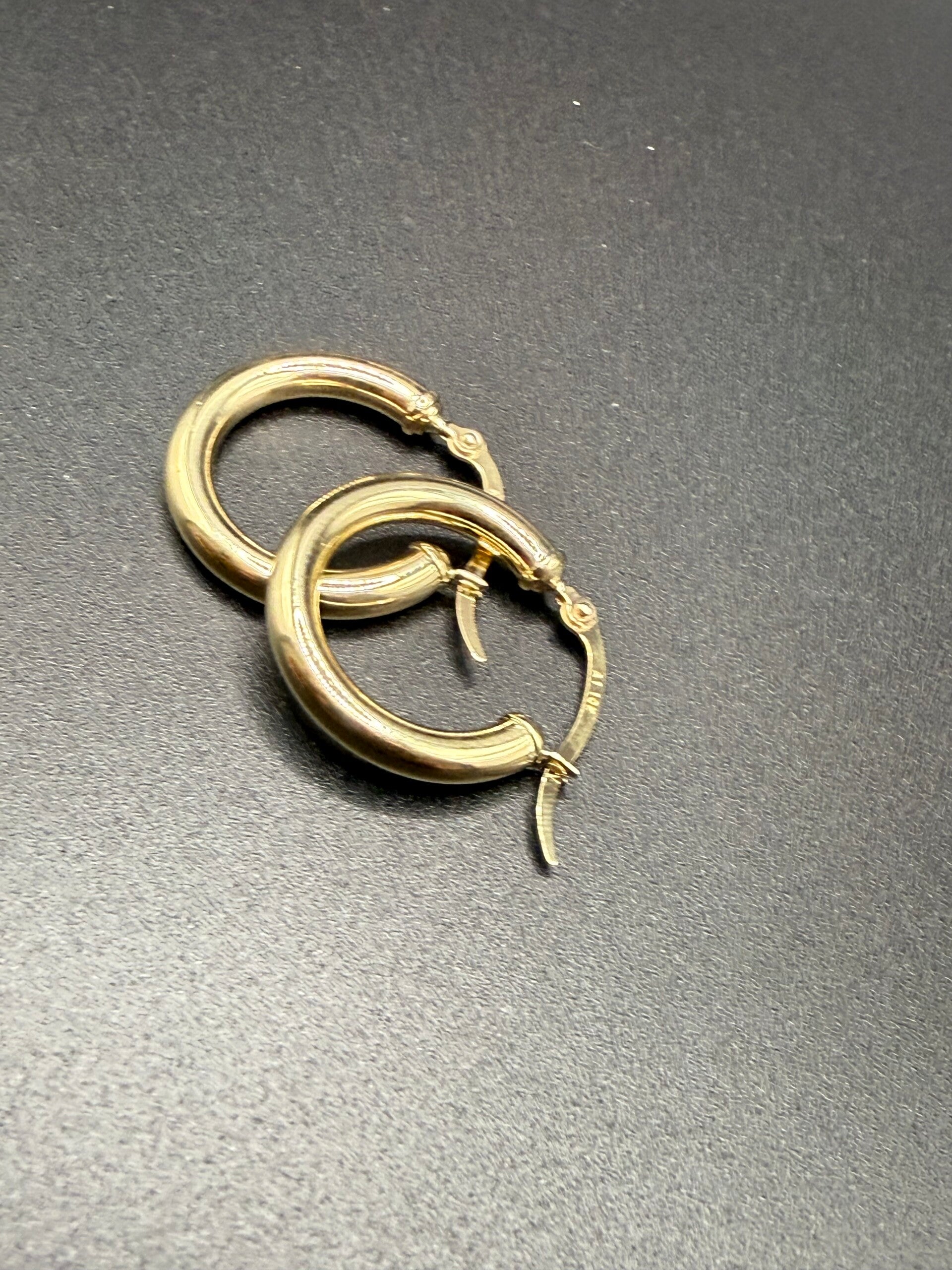 10k Hoops Yellow Gold