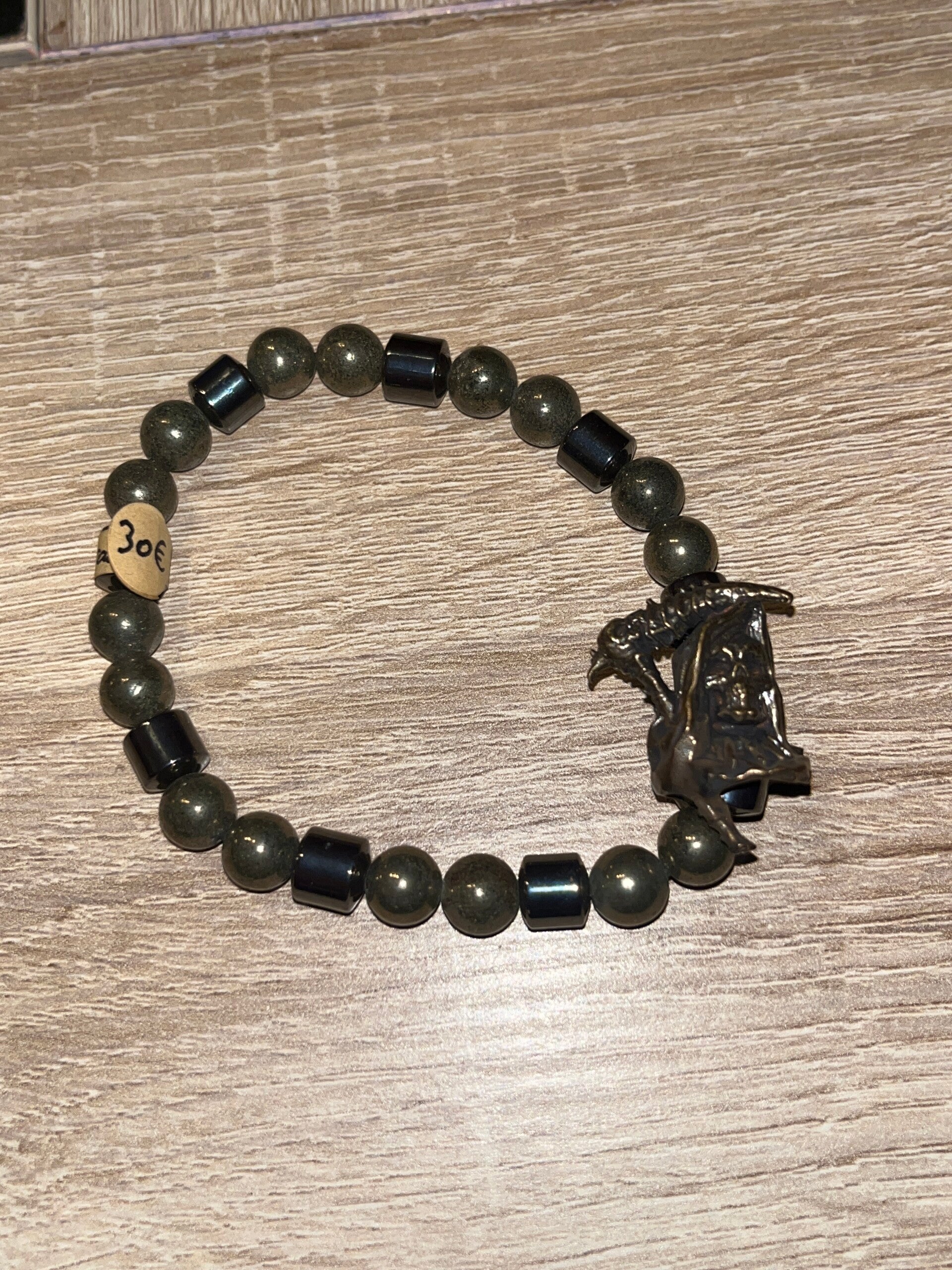 Pyrite AAA et hématite ( taille 19 cm )