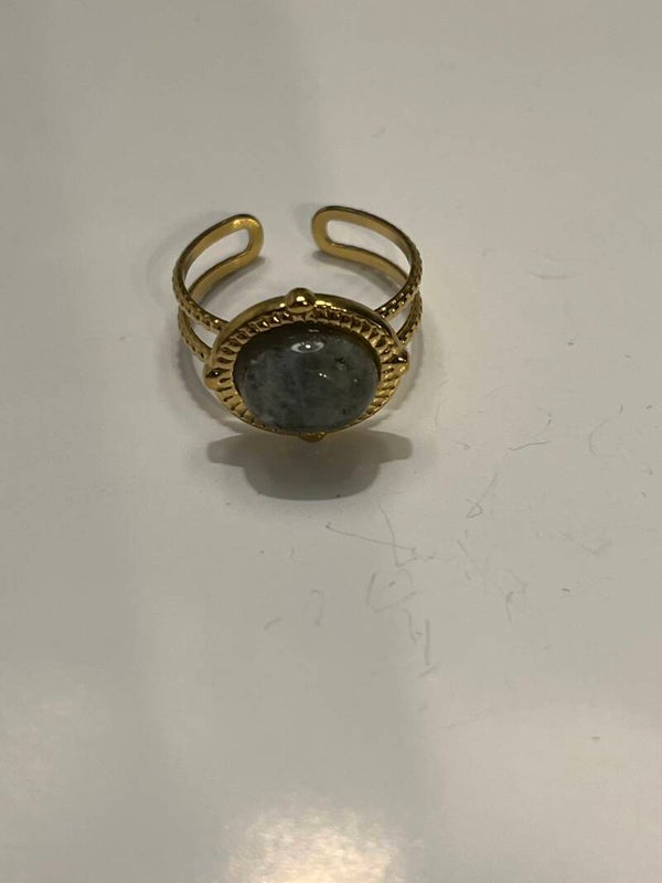 Labradorite A acier inoxydable ajustable