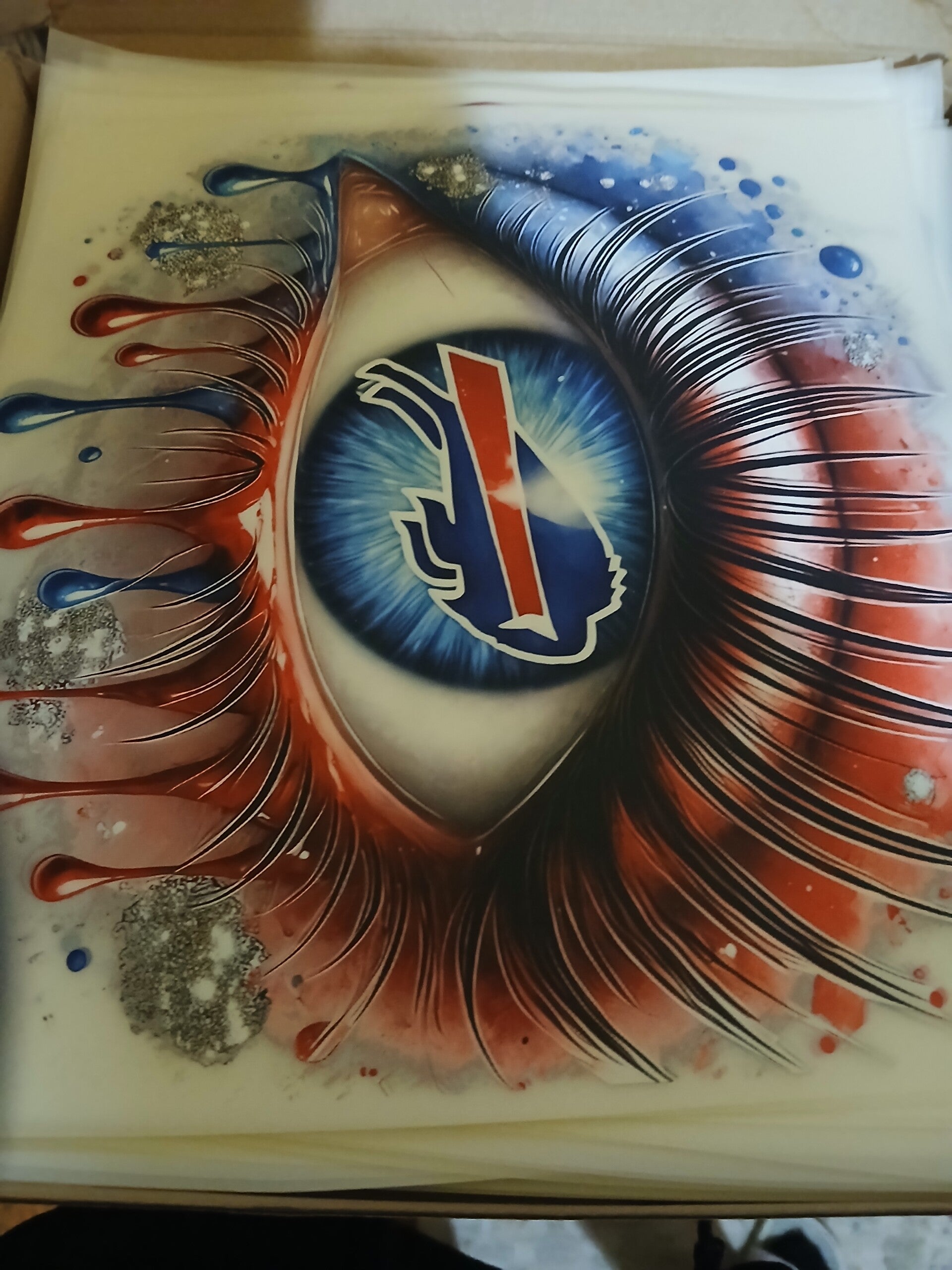 BUFFALO BILL  EYE DESIGN TRANSFER