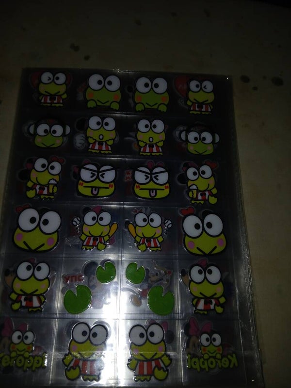 24-Piece Keroppi Expressions UV DTF Transfer Sheet