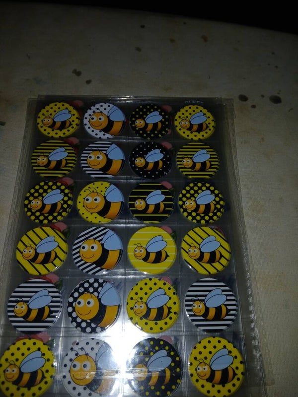24-Piece Bumblebee UV DTF Cup Wrap & Decal Set