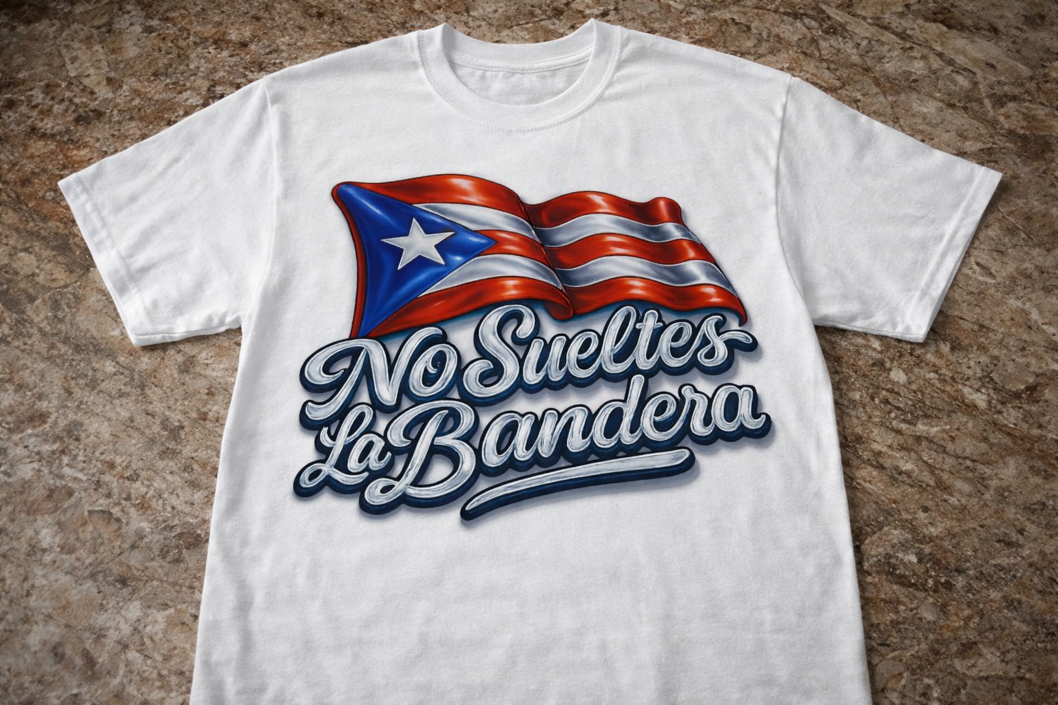 “No Sueltes La Bandera” Puerto Rican Pride T-Shirt 🇵🇷