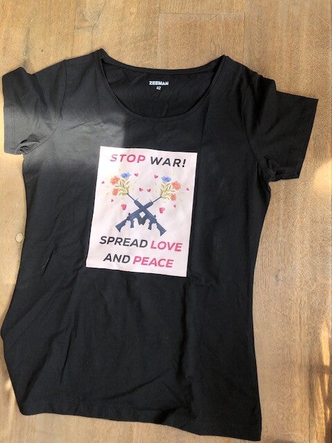 Shirt Stop War, spread Love & Peace