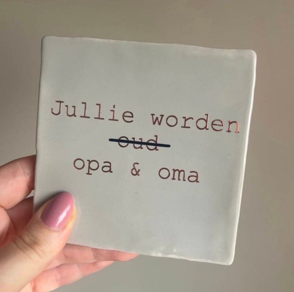 Jullie worden oud - opa & oma