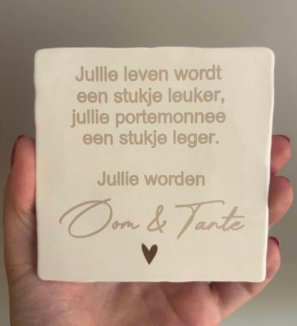 Het leven een stukje leuker , portemonnee een stukje leger…