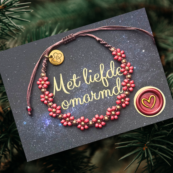 Feestdagen Glimmend Donker Rose 11 ❁