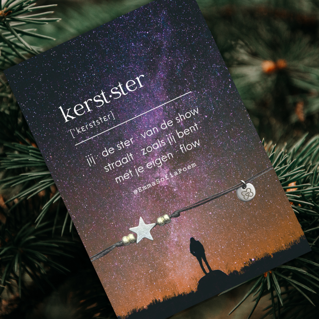 De ster van de show | Zilver-Zwart