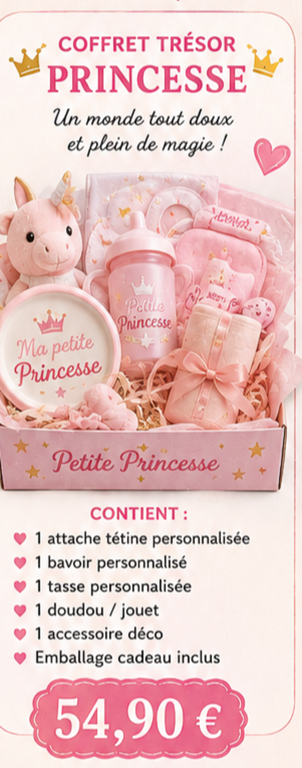 Coffret trésor princesse