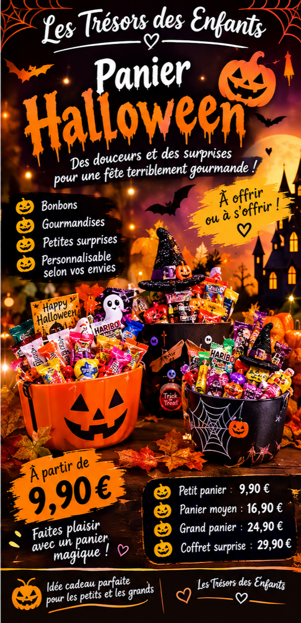 Grand panier halloween