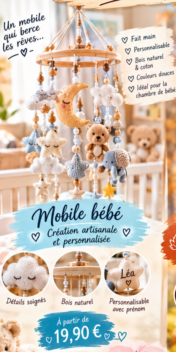 Mobile bébé artisanale