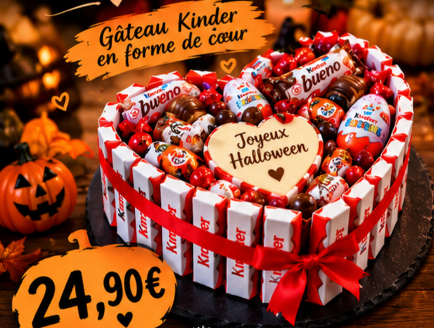 Gâteau Kinder cœur