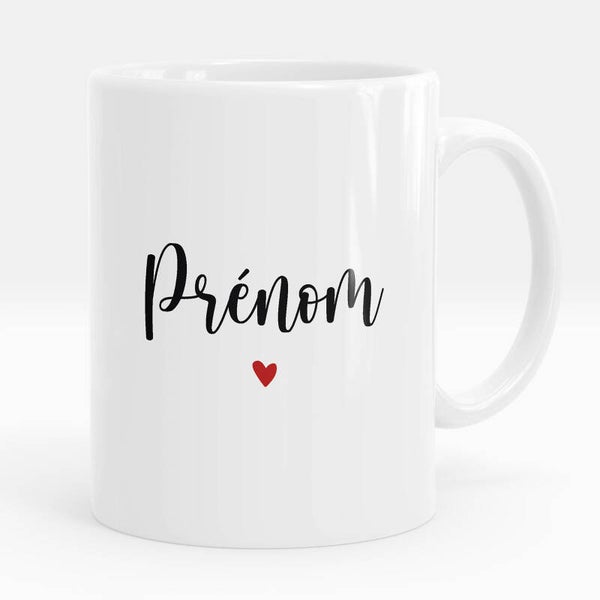 Tasse prénom + photo