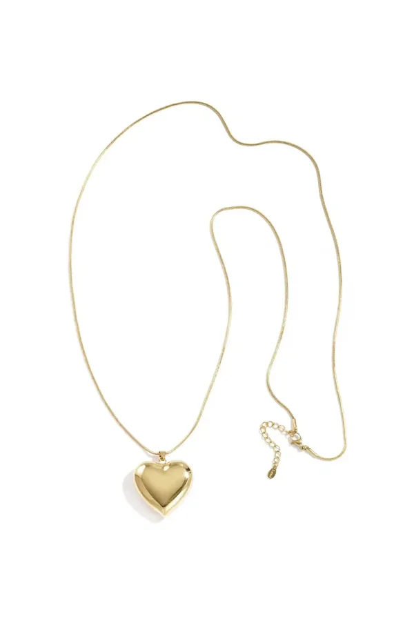 Long heart necklace