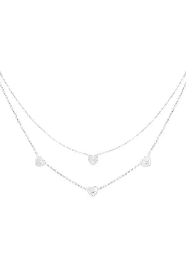 All the love ketting - zilverkleur