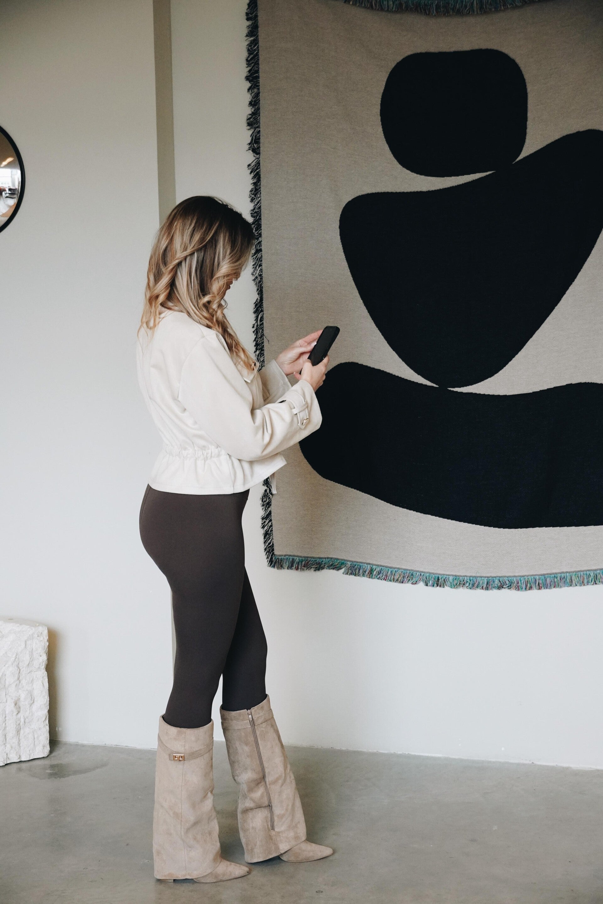 One size crème jacket