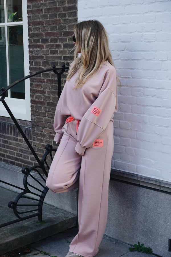 Comfy pak oud-roze met roze patch