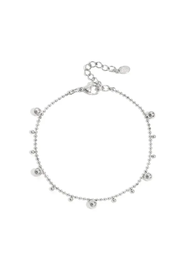 Armband met afwisselende bolletjes