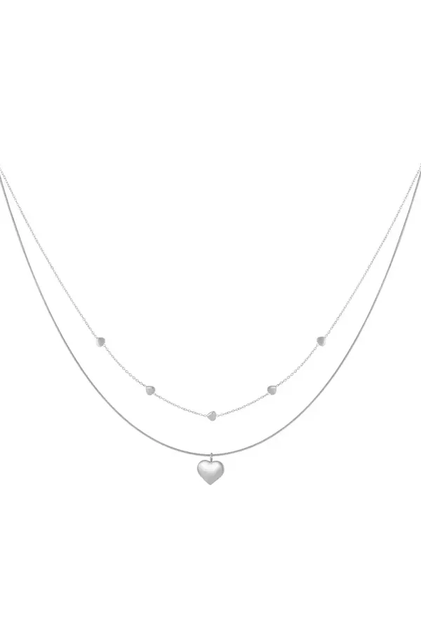 Gelaagde kettingen Hart Casual