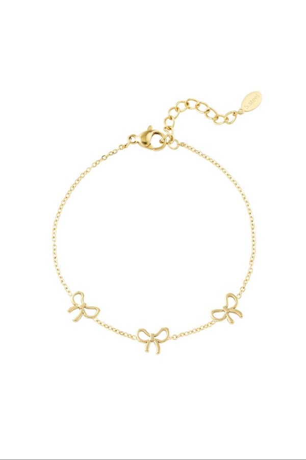 Charming bow bracelet