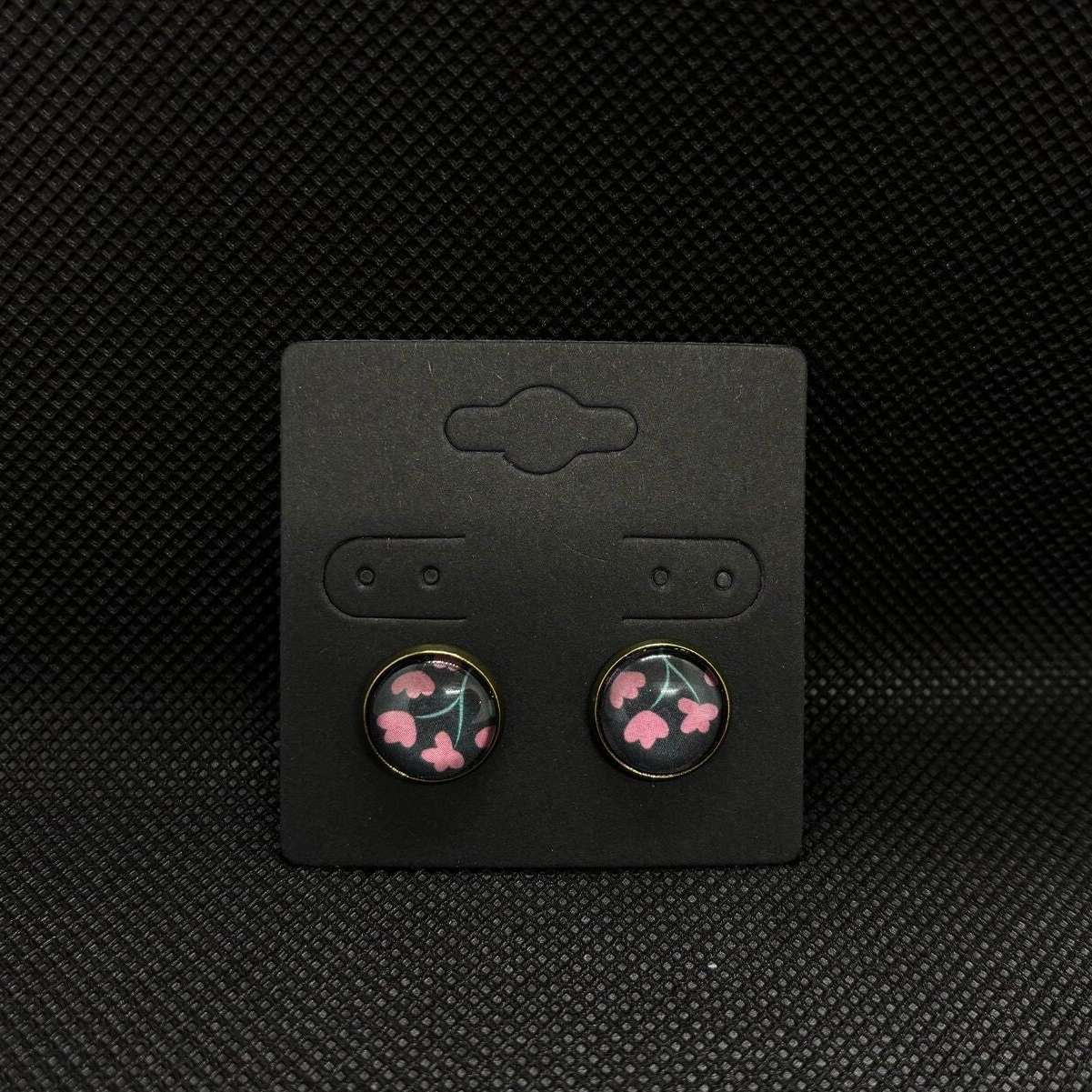 Boucles d'oreilles puce fleur