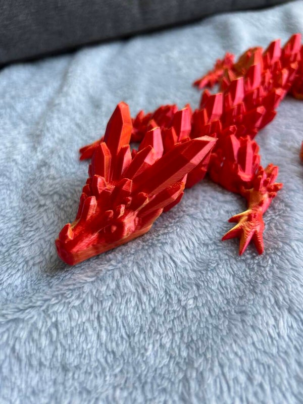 Kristalldrache - Flexibler 3D-Druck-Drache (60cm)
