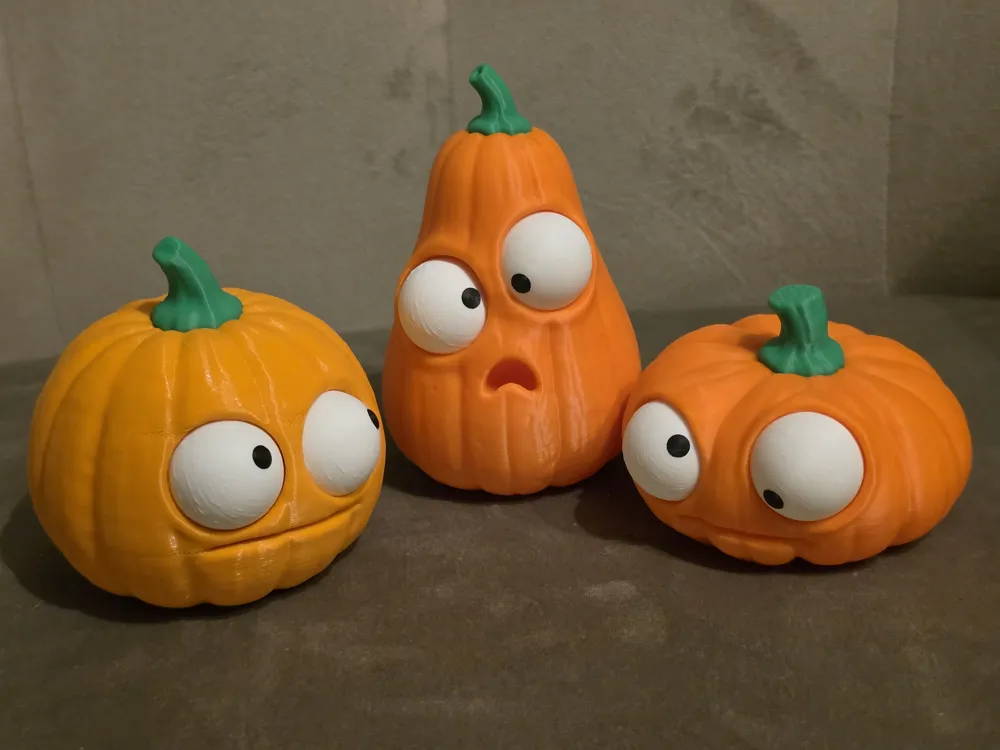 Halloween Kürbis mit Googly Eyes - bewegliche Glubschaugen