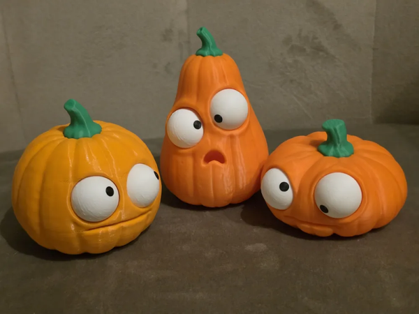 Halloween Kürbis mit Googly Eyes - bewegliche Glubschaugen